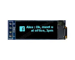 0.91 Inch 128x32 Blue OLED with I2C/IIC